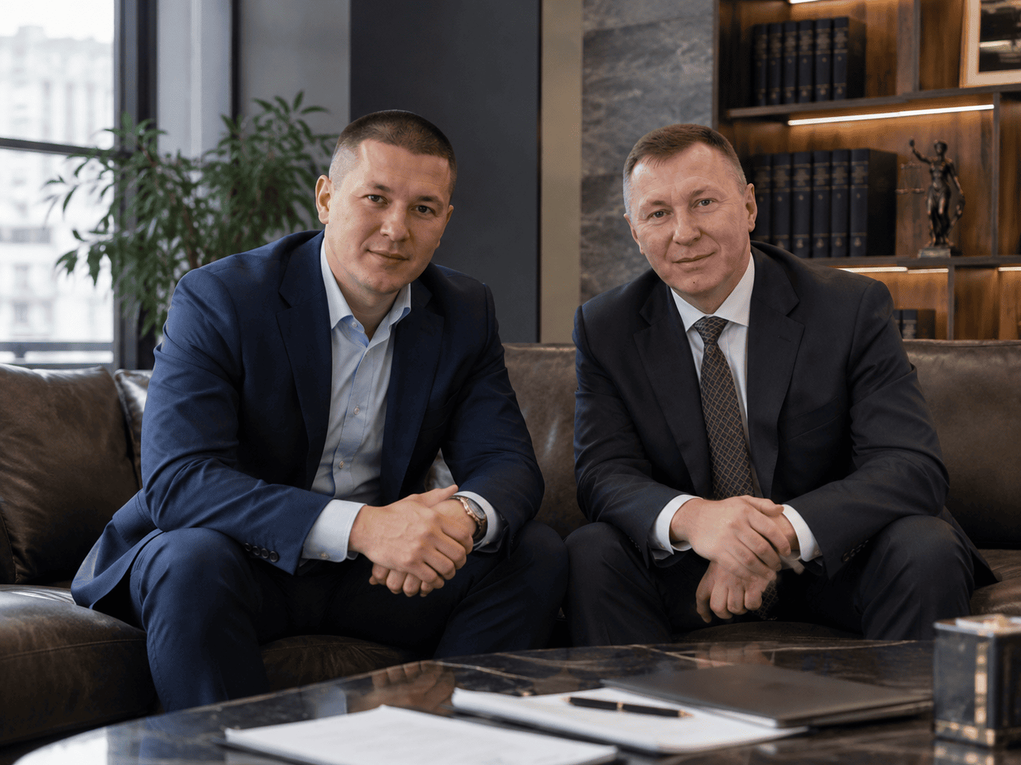 Деловые партнёры в офисе